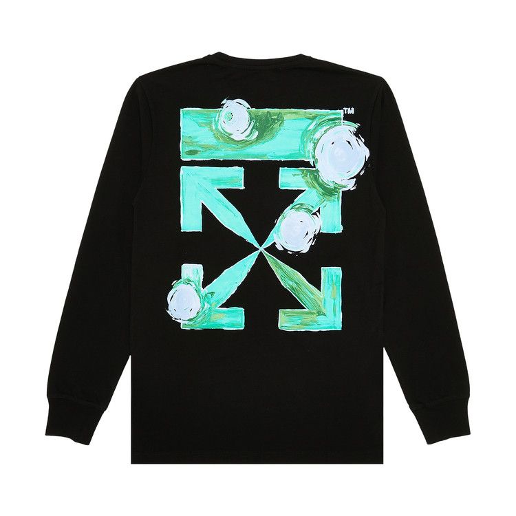 Off-White Tornado Arrow Long-Sleeve Tee 'Black/Multicolor'