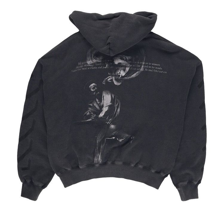 Off-White St. Matthew Oversized Hoodie 'Black/Grey'