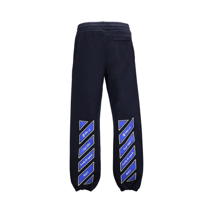 Off-White Varsity Patch Slim Sweatpant 'Black/Blue'