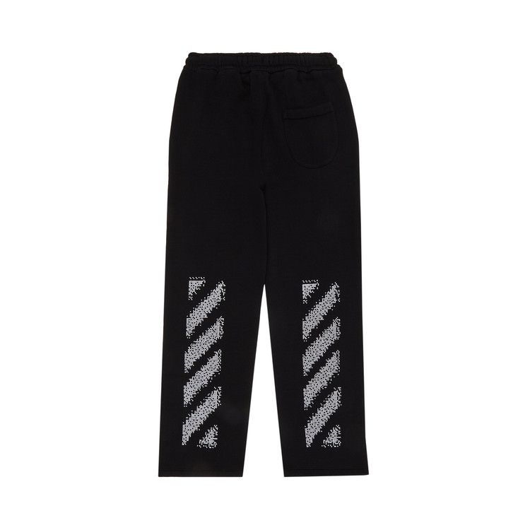 Off-White Pixel Diag Sweatpants 'Black/White'
