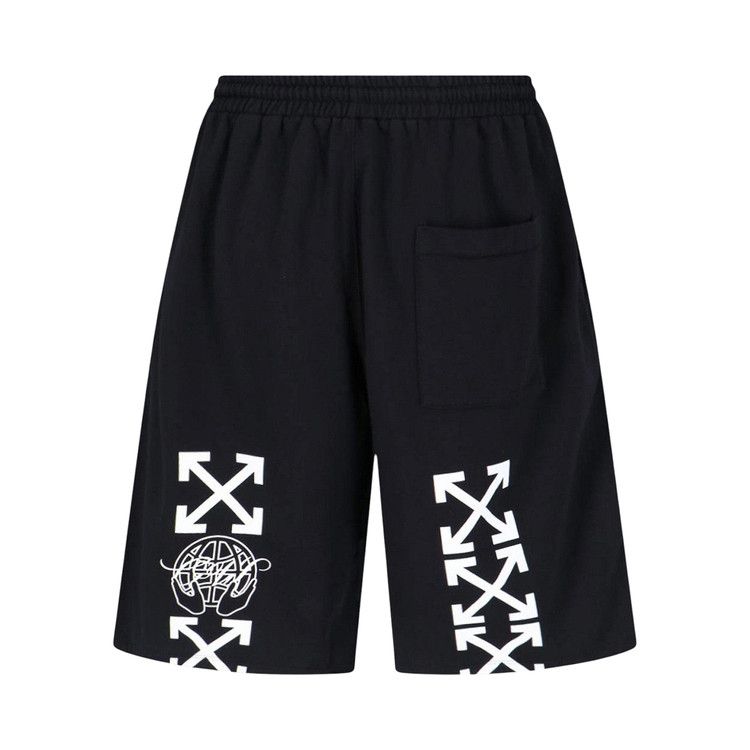 Off-White Exactly The Opposite Arrow Skate Sweatshorts 'Black'