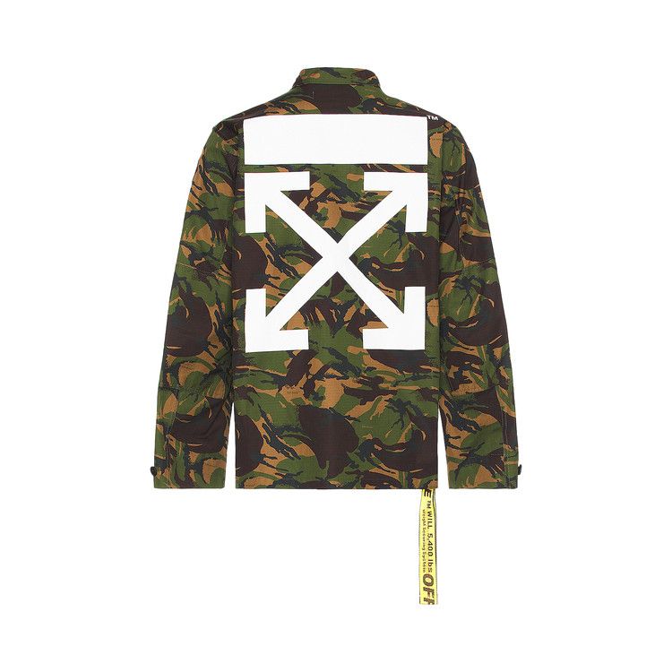 Off-White Camo Patch Field Jacket 'Army Green'