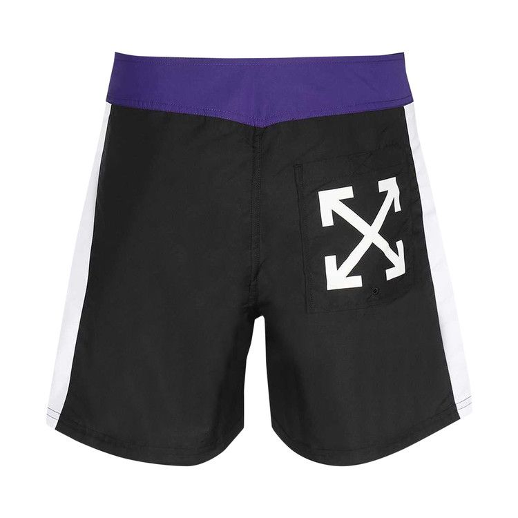Off-White Arrow Block Sunset Swimshorts 'Black/Purple'