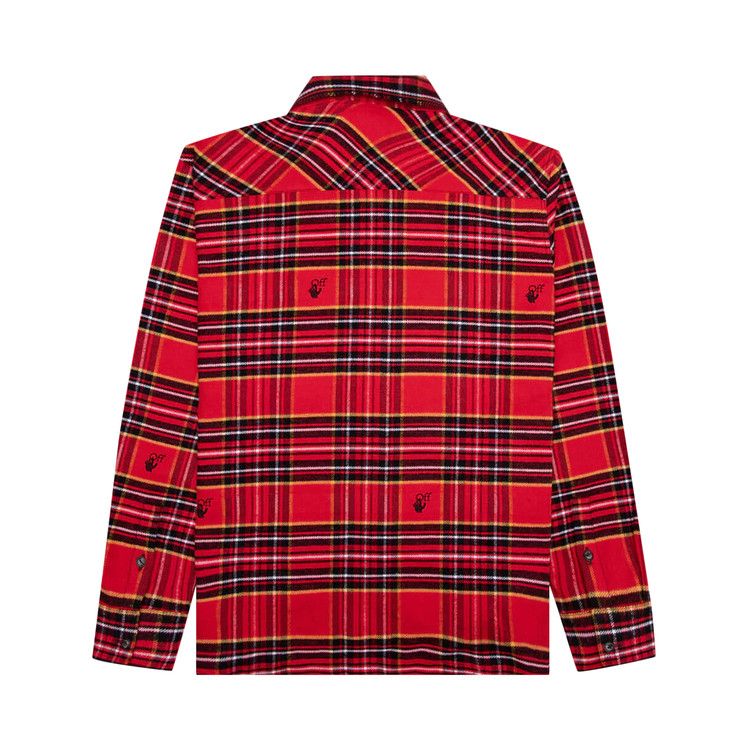Off-White Flannel Skate Shirt 'Red/Black'