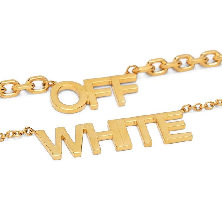 Off-White Logo Pendant Necklace 'Gold'
