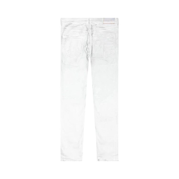 PURPLE BRAND Iridescent Pearl Skinny Jeans 'Worn White'