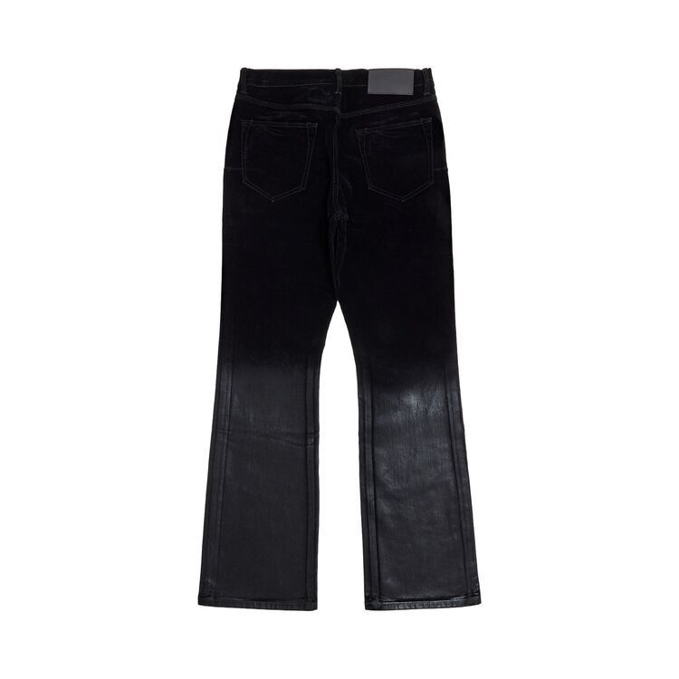 PURPLE BRAND Flock Dipped Bootcut Denim 'Black'