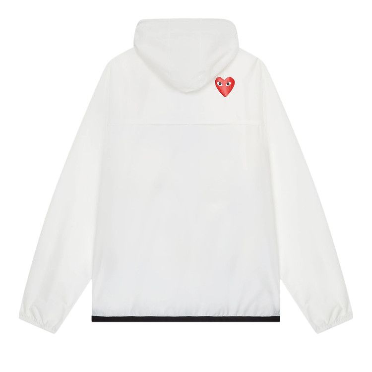 Comme des Garçons PLAY x K-Way Full-Zip Packable Jacket 'White'