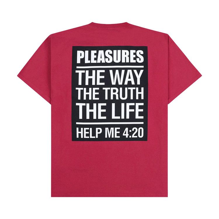 Pleasures Scripture T-Shirt 'Ruby'