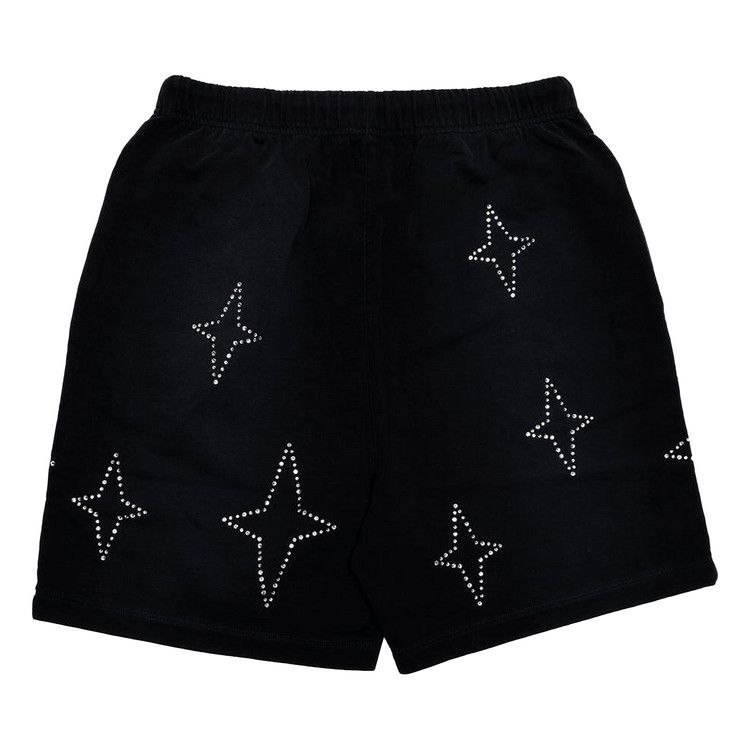 PURPLE BRAND Stacked Crystal Stars Shorts 'Black'
