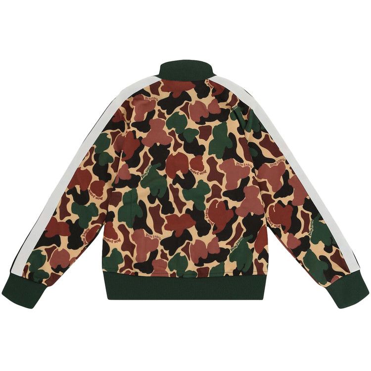 Palm Angels Kids Camouflage Print Track Jacket 'Military/Beige'