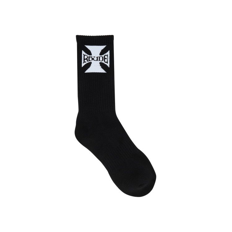Rhude Boys Logo Sock 'Black/White'