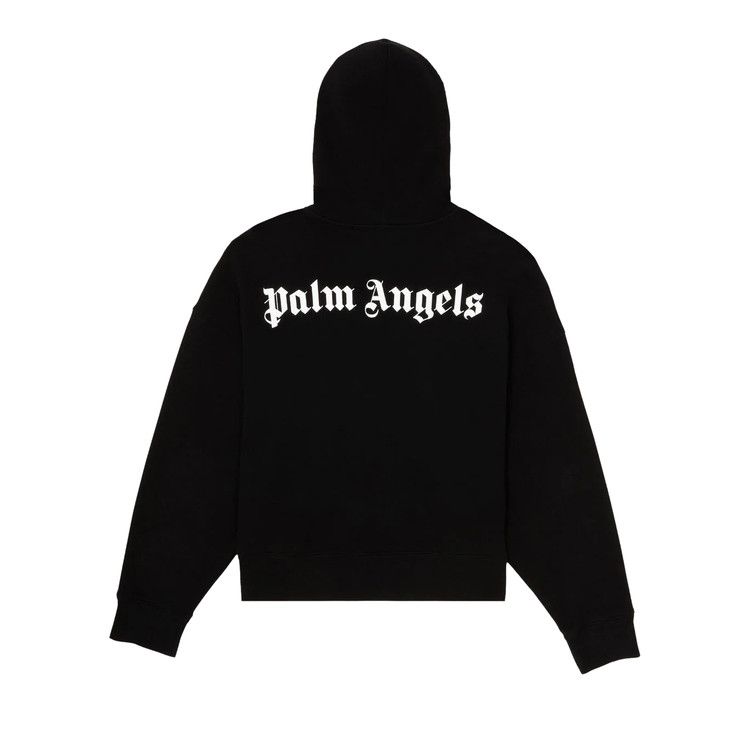 Palm Angels Juggler Pin Up Hoodie 'Black/Pink'