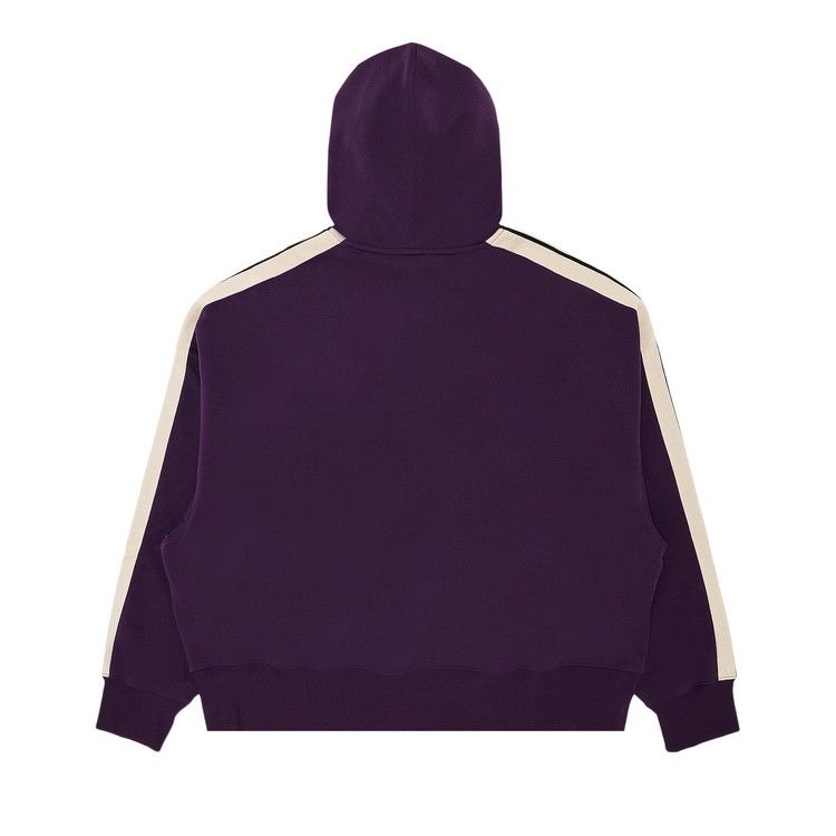 Palm Angels Classic Logo Track Hoodie 'Dark Purple/Off White'