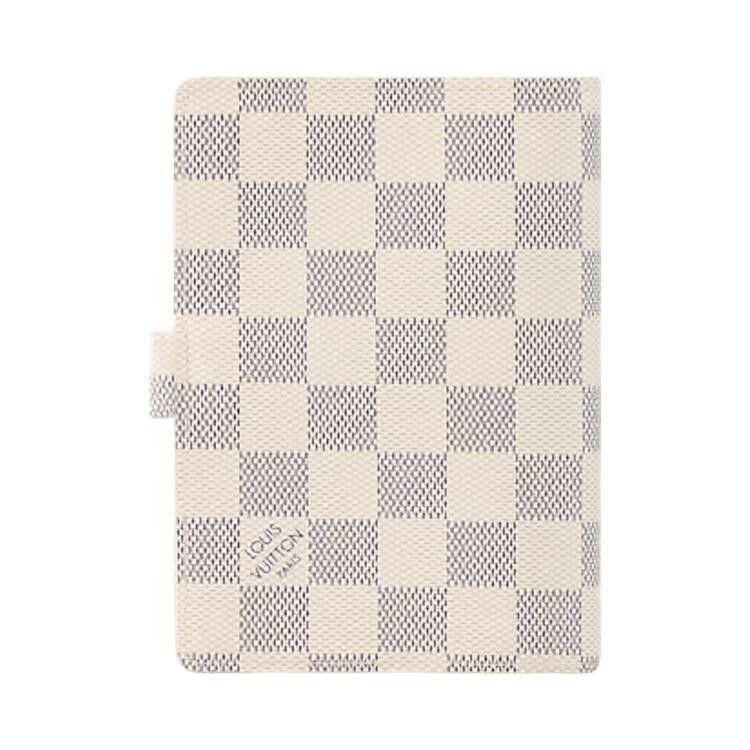 Louis Vuitton Small Ring Agenda Cover 'White Damier Azur Canvas'