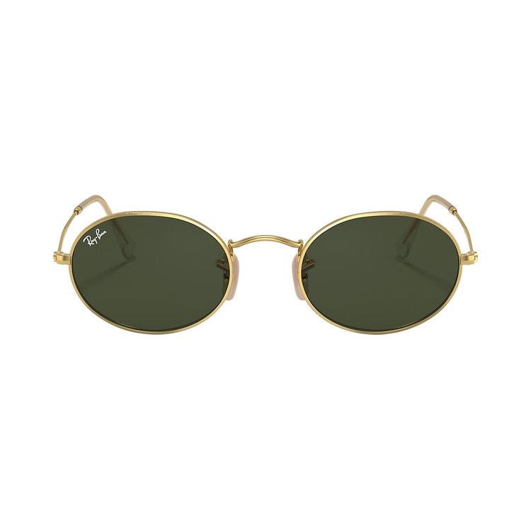 Ray-Ban Oval Metal Sunglasses 'Arista Gold/Green'