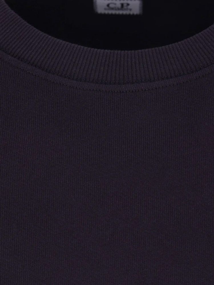 C.P. Company Diagonal Raised Fleece Crew Neck 'Total Eclipse'