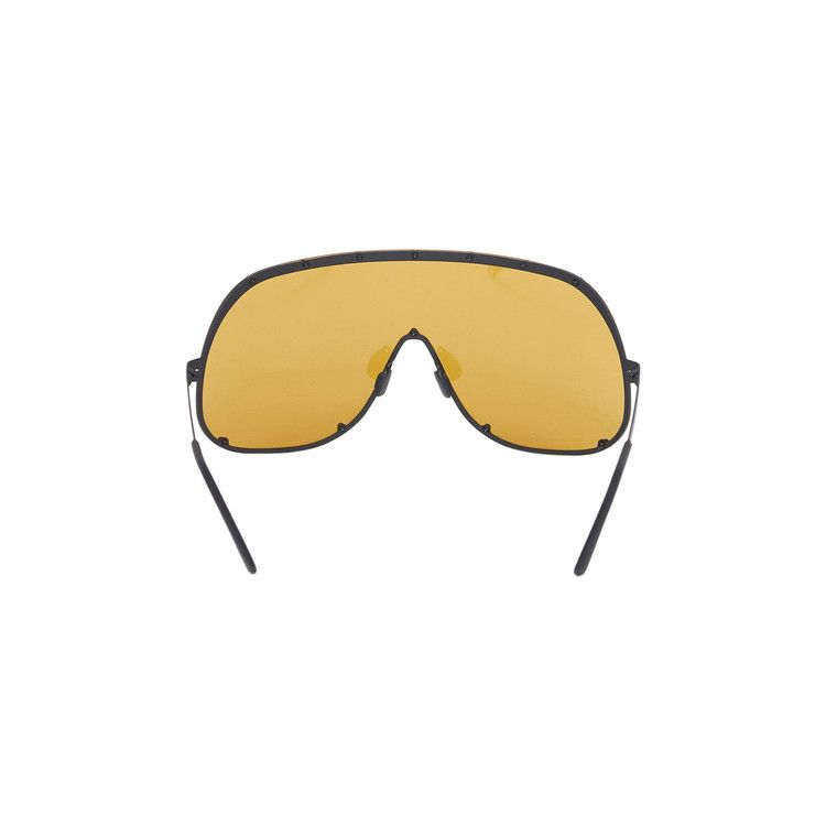 Rick Owens Shield Sunglasses 'Black/Green'