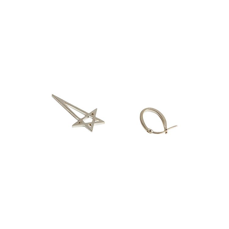 Rick Owens Pentagram Earring 'Silver'