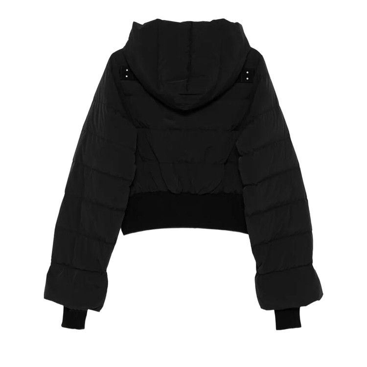 Rick Owens Hooded Quilt Jacket 'Black'
