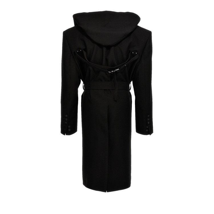 Rick Owens Hooded Lido Tatlin Coat 'Black'