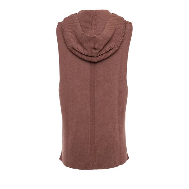 Rick Owens Hooded Tank 'Rosewood'