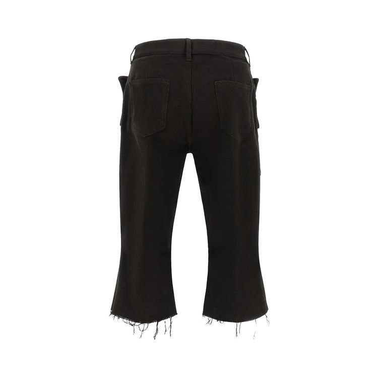 Rick Owens Denim Cargo Bolan Cutoff Pants 'Black'