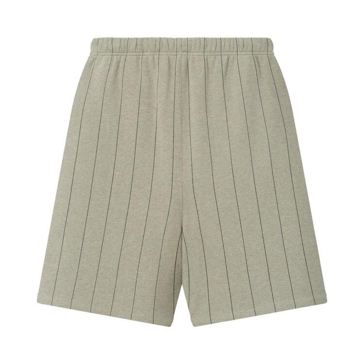 Fear of God Essentials MLB 90's Sweatshort 'Seal Heather W Black Pinstripes'