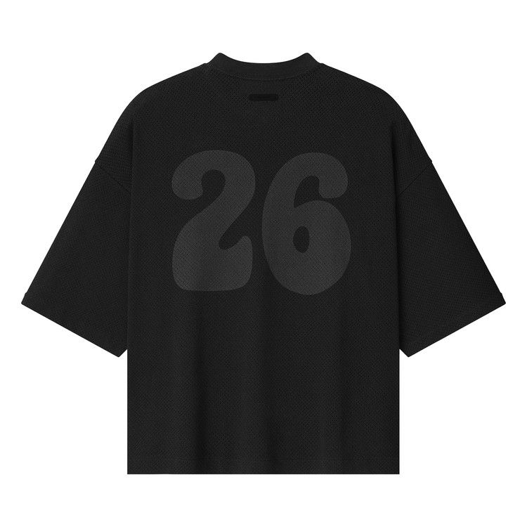 Fear of God Essentials Sport Mesh Merch Tee Boxy Fit 'Vintage Black'