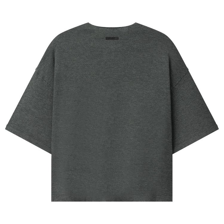 Fear of God Essentials Soft Knit Short Sleeve Henley 'Iron Grey'