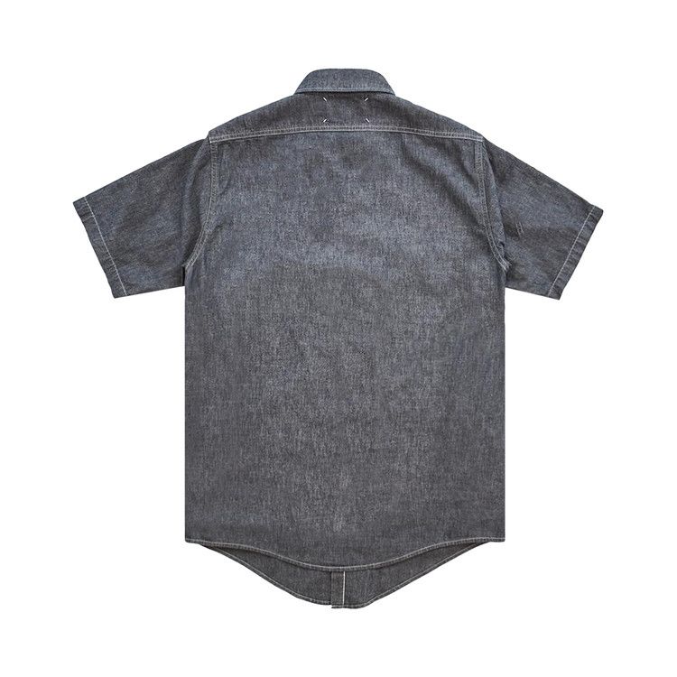 Maison Margiela Short-Sleeve Broadcloth Shirt 'Grey'