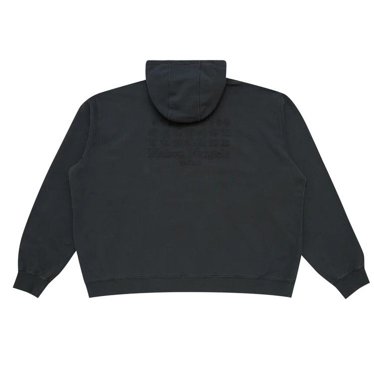 Maison Margiela Back Logo Zip-Up Hoodie 'Black'