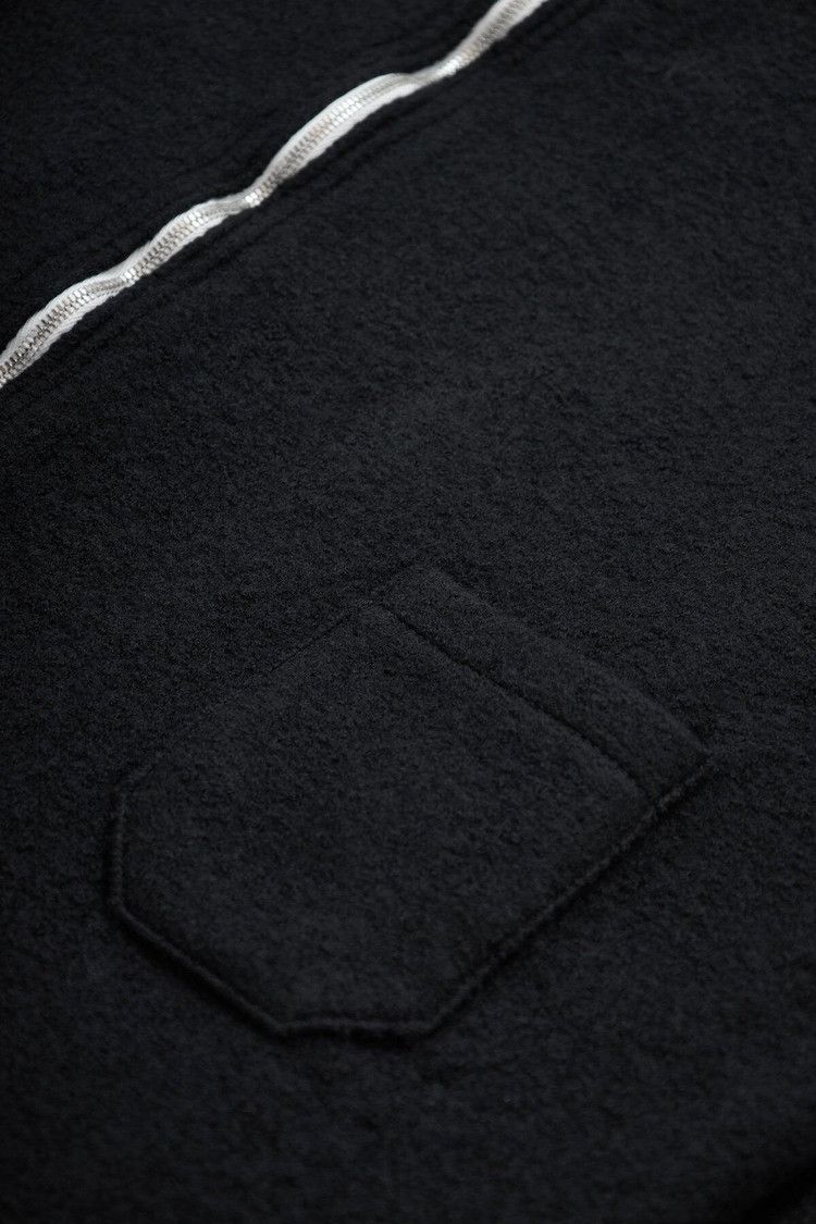 Maison Margiela Zip-Up Sweater 'Black/Off White'
