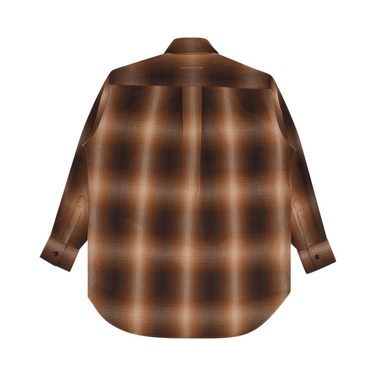 MM6 Maison Margiela Plaid Shirt 'Brown'
