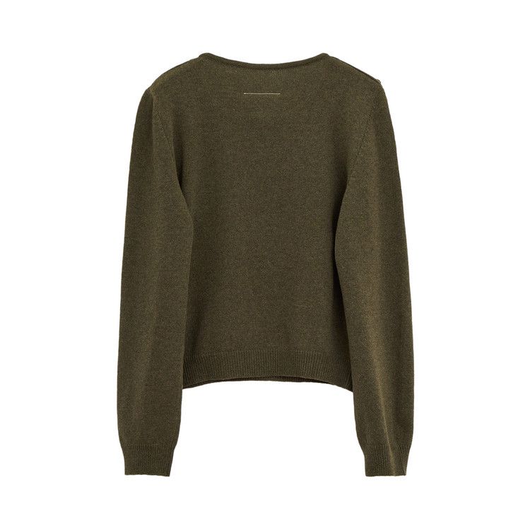 MM6 Maison Margiela Number Print Cut-Out Jumper 'Khaki'