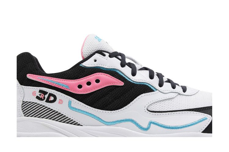 Saucony 3D Grid Hurricane 'White Black Pink'