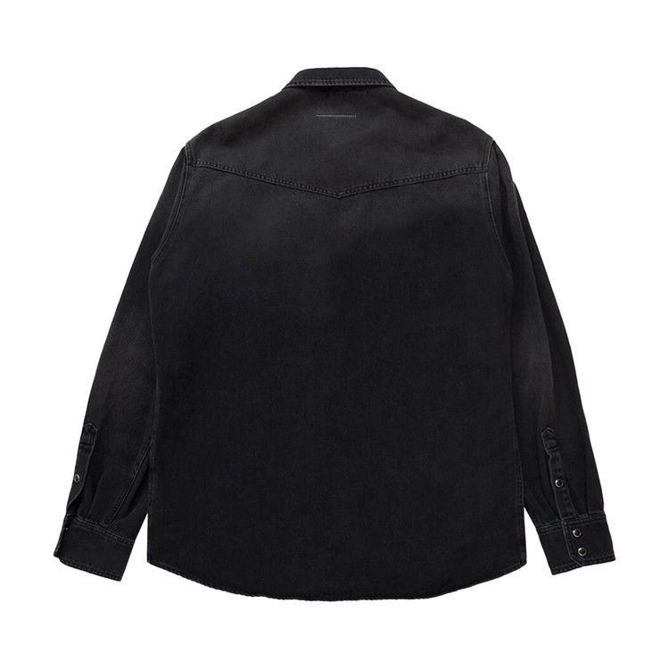MM6 Maison Margiela Paneled Denim Shirt 'Black'
