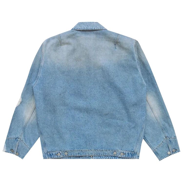 MM6 Maison Margiela Zip-Up Denim Jacket 'Blue'