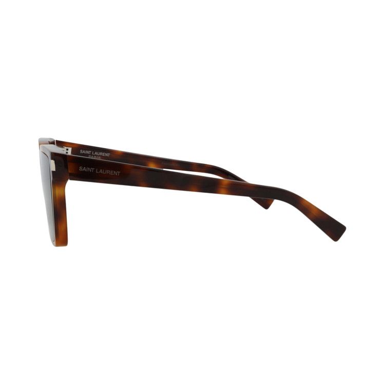 Saint Laurent Square Sunglasses 'Havana/Green'