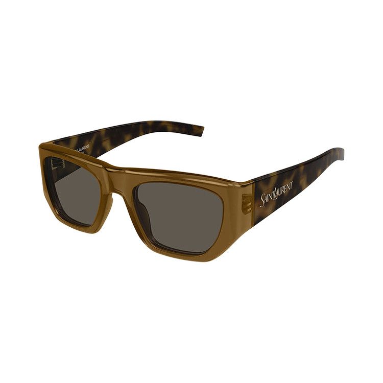 Saint Laurent Square Sunglasses 'Brown'