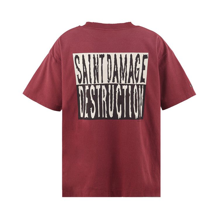 SAINT Mxxxxxx ? Short-Sleeve T-Shirt 'Burgundy'
