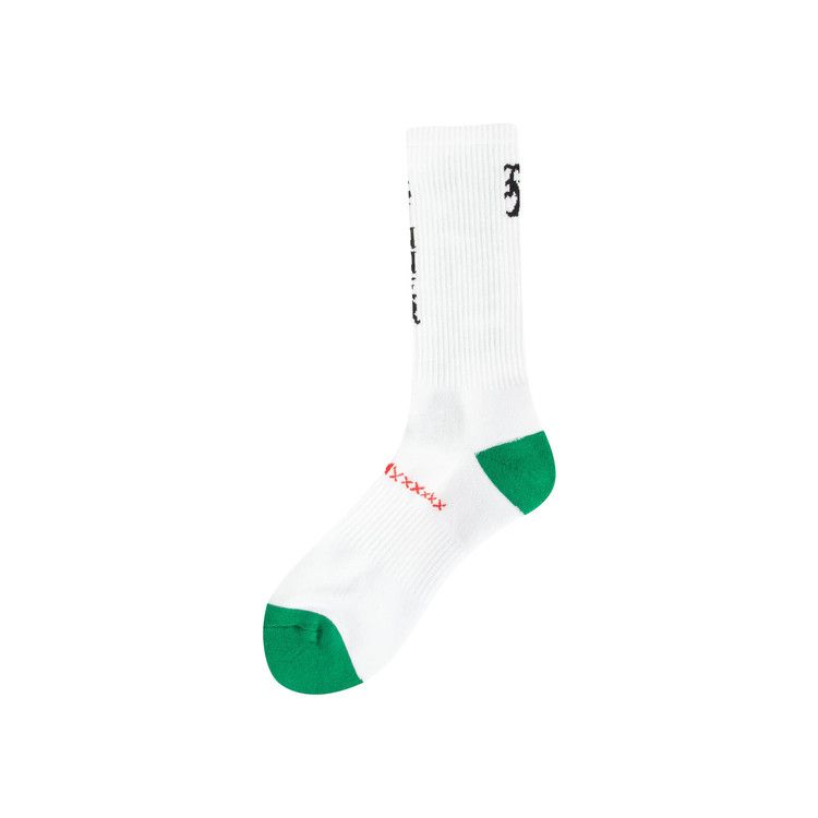 SAINT Mxxxxxx Saint Socks 'White/Green'