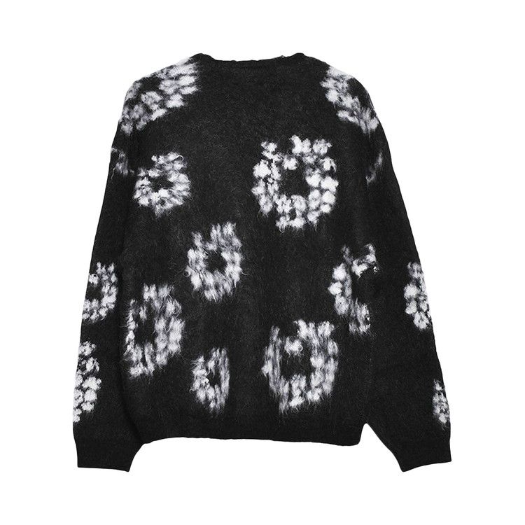 SAINT Mxxxxxx x Denim Tears Wreath Mohair Cardigan 'Black'