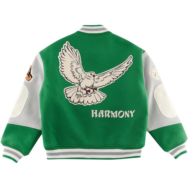 SAINT Mxxxxxx Pigeon Varsity Jacket 'Green'