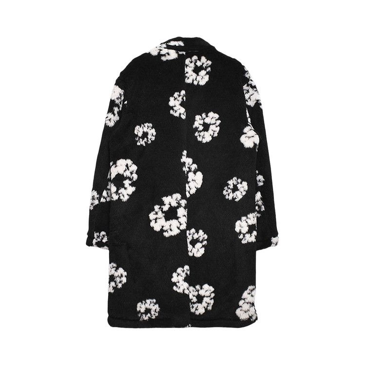 SAINT Mxxxxxx x Denim Tears Wreath Fur Coat 'Black'