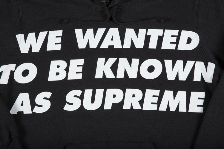 Supreme Known As Hooded Sweatshirt 'Black'