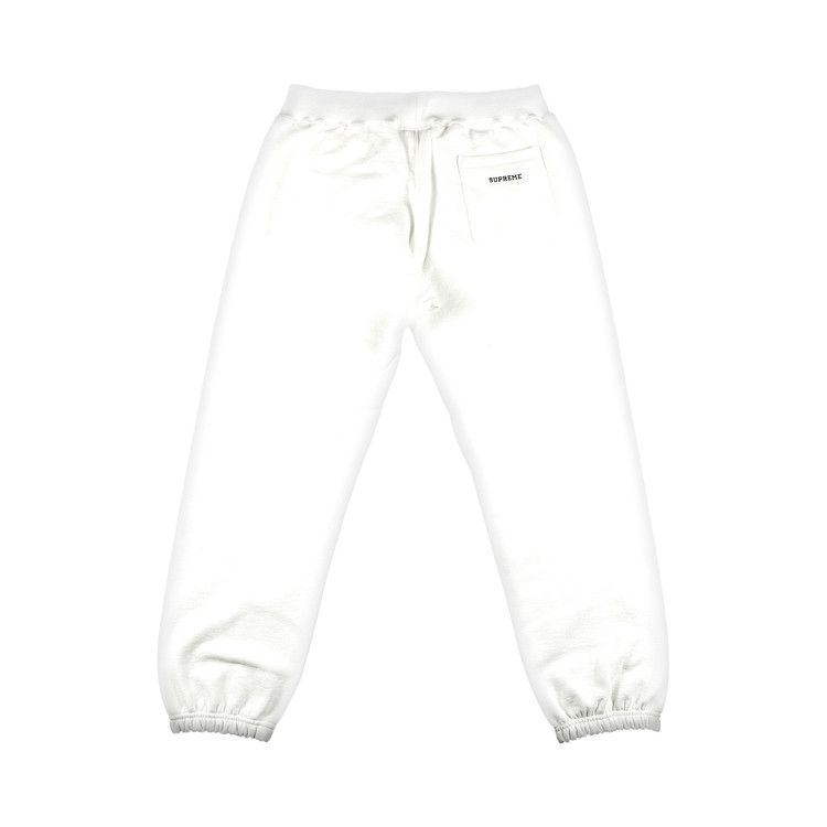 Supreme x Swarovski S Logo Sweatpant 'White'