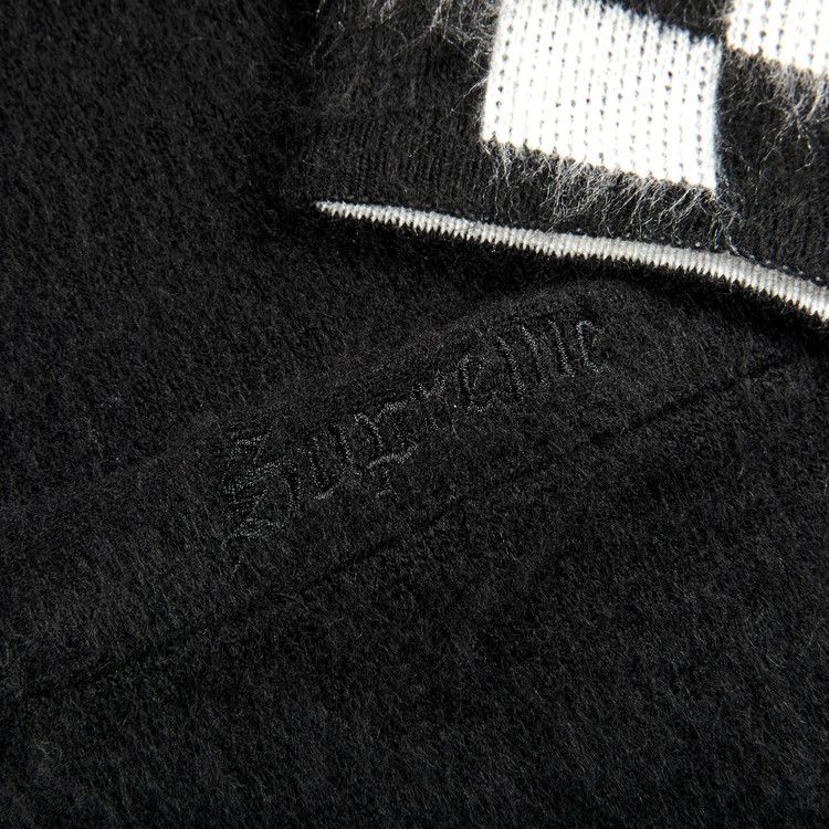 Supreme Brushed Checkerboard Cardigan 'Black'