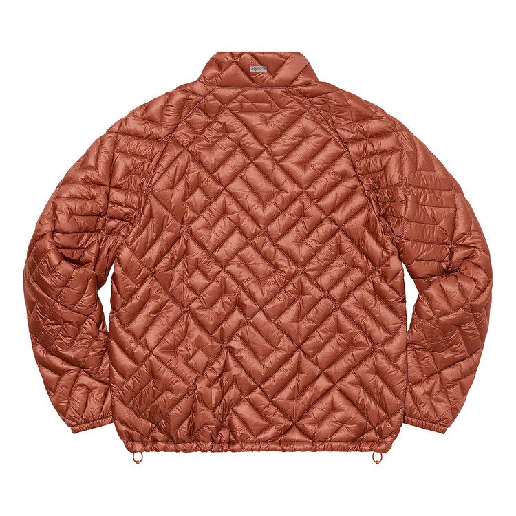 Supreme Spellout Quilted Lightweight Down Jacket 'Rust'
