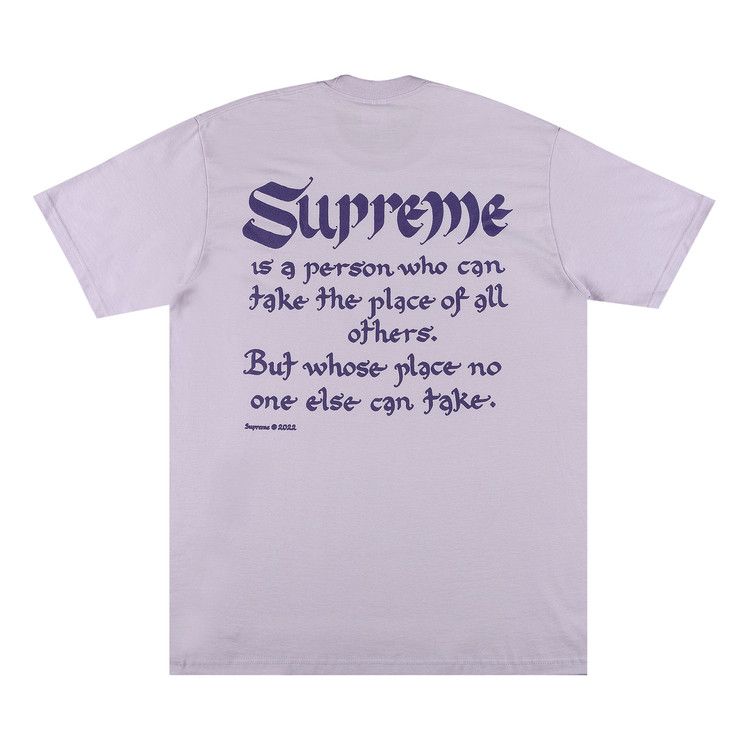 Supreme Person Tee 'Light Purple'